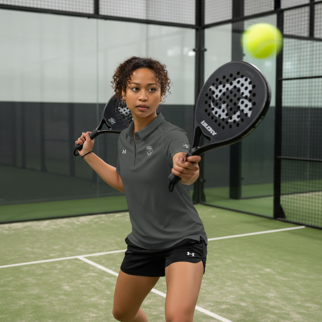 Quietly Glorious Under Armour® Ladies Padel Polo Shirt