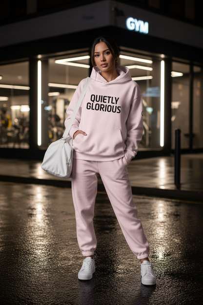 Keep Showing Up Heavyweight Female Hoodie