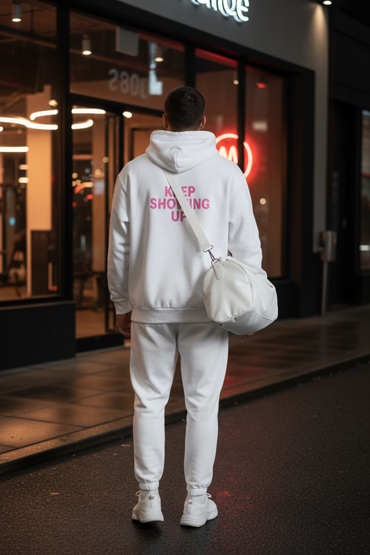 Keep Showing Up Heavyweight Unisex Hoodie